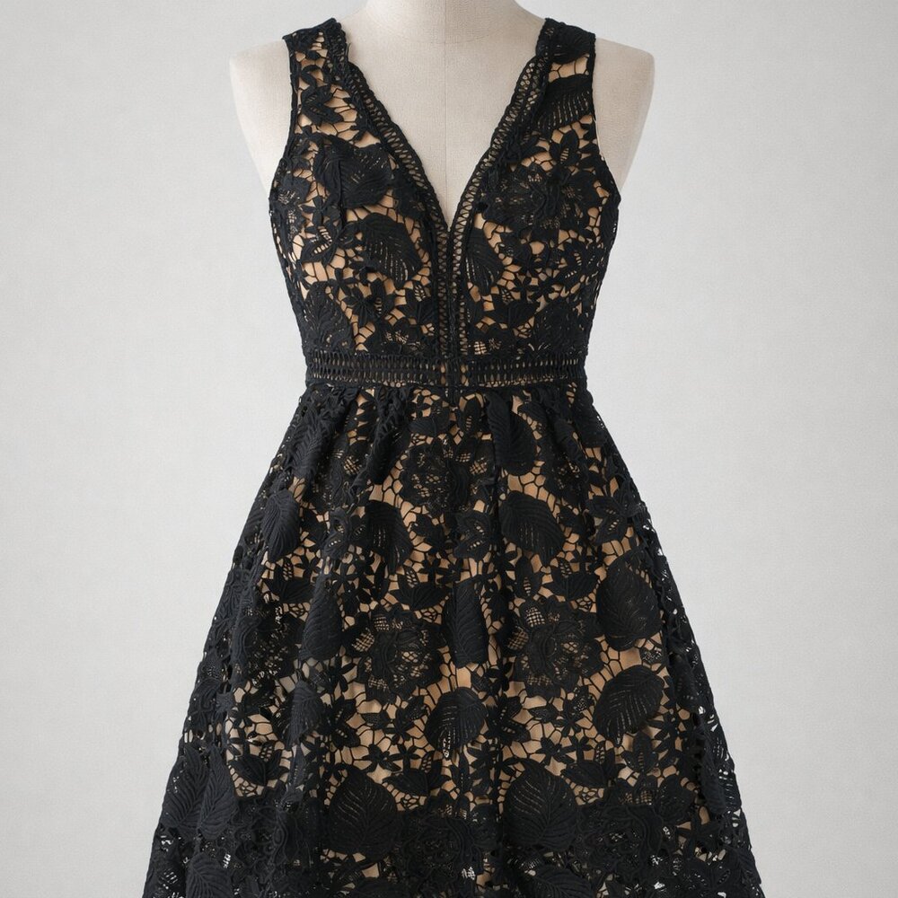 Romeo & Juliet Couture Dress with detailed lace